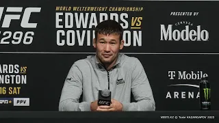 Рахмонов поставил Ковингтона на место. Главные моменты пресс-конференции UFC 296