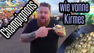 Champignons wie vonne Kirmes oder Weihnachtsmarkt mit Knoblauchsauce - Grillen & BBQ für jedermann