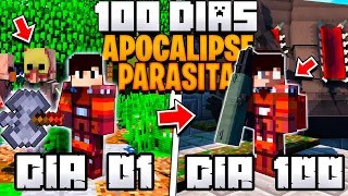 SOBREVIVI 100 DIAS EM UM APOCALIPSE PARASITA NO MINECRAFT - O FILME