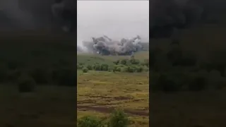 Ukraine war, a Russian TOS-1A firing upon Nikolaev doing massive damage