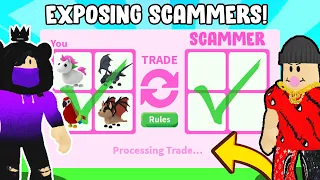 CATCHING SCAMMERS in Roblox Adopt Me!