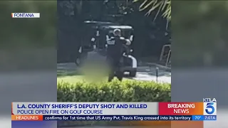 L.A. County sheriff's deputy shot, killed by police on Fontana golf course