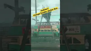 Sydney’s Vintage Double-decker Bus ~ used to operate in 1930’s #sydney #harbourbridge #australia