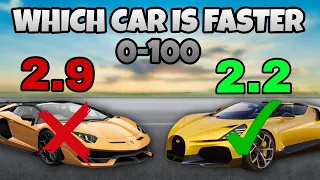 Which car can reachs 100 km h faster ? | CAR QUIZ