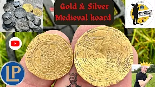 Medieval Gold & Silver coin hoard found metal detecting Minelab Manticore #metaldetecting #gold