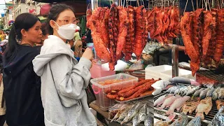 Non-stop Buying! DELICIOUS Grilled Duck, Pork Ribs, Fish & More - BEST Cambodian Street Food