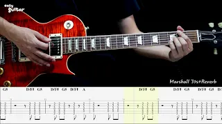 AC/DC - Highway to Hell Guitar Lesson With Tab (Slow Tempo)