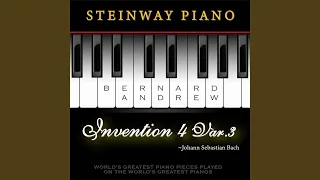 J. S. Bach: Invention No. 4 in D Minor, BWV 775: Variation No. 3 (Steinway Piano Version)