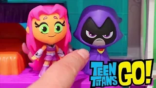 Teen Titans Pacotinhos Surpresa & Torre dos Jovens Titãs em Ação -Brinquedonovelinhas