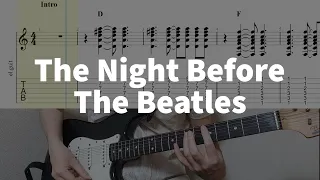 The Night Before - The Beatles | guitar tab easy