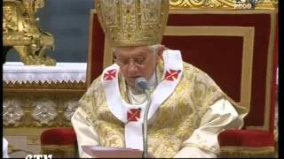 Pope Benedict XVI Mass Epiphany 6 01 2011