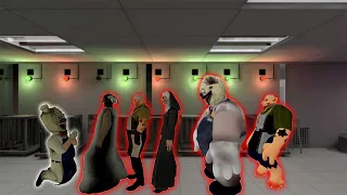 Ice Scream 7 vs Evil Nun 2, Mr.Meat, Granny, Mr.Pig, Spooky Rod, Evil Nun 3