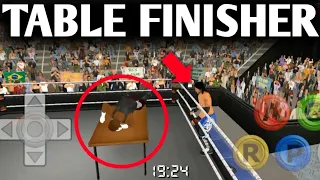 Table finisher In Wrestling Empire