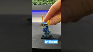 LEGO Jay Ninjago minfig build set 71784 Jays Lightning Jet EVO #legoshorts #ninjago #legominifigures
