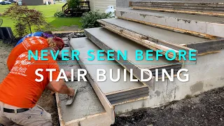 NEVER SEEN BEFORE TECHNIQUE TO BUILD STAIRS