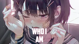 Nightcore - Who I Am - (Lyrics/Sped Up) | Alan Walker, Peder Elias & Putri Ariani