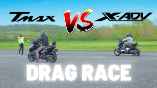 Yamaha TMAX vs Honda X-ADV : DRAG RACE | 4K