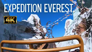 Expedition Everest Roller Coaster Front Seat at Disney's Animal Kingdom - 4K POV
