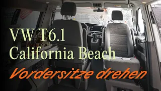 VW T6.1 California Beach: Vordersitze drehen | Off by CamperBoys 2024