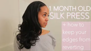 How To Maintain A Silk Press For 1 MONTH + Keep Your Edges Straight