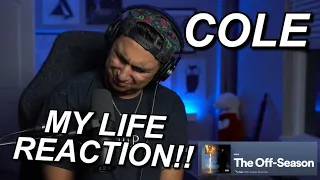 SURPRISE FEATURES?!?!  J COLE "M Y L I F E" FIRST REACTION!!