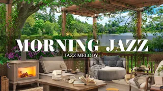 Morning Jazz | Relaxing Coffee Shop with Smooth Jazz & Positive July Jazz for Work, Study