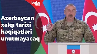 Prezident: Ermənistan dərk etməlidir ki, Azərbaycan bundan sonra da güclənəcək - Baku TV