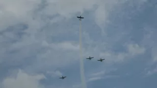 Missing Man Formation for Bill Gordon at WWII Weekend, Reading, Pa 6/4/16