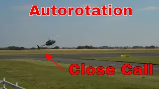 Full down Auto rotation Almost Fail! Bell 206 Longranger 206b