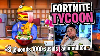 Je deviens Millionnaire grace à mon Restaurant de Sushi ! (restaurant Tycoon sur Fortnite)