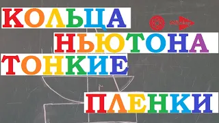 Интерференция в тонких пленках. Кольца Ньютона.  Интерферометр Майкельсона.