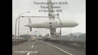 Part 1 TransAsia Flight GE235 Crash in Taipei, Taiwan Feb 2015