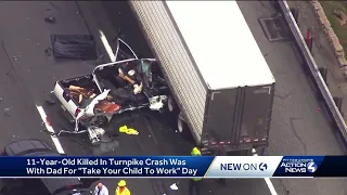 Boy killed in Pennsylvania Turnpike crash was with dad on 'Take Our Daughters and Sons to Work Day'