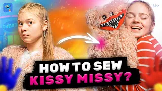 Sewing Huggy Wuggy / Kissy Missy || Remaking Mom's Fur Coat Into Kissy Missy || DIY