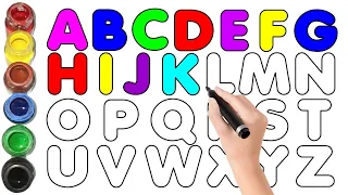 Learn ABCD Alphabets and numbers counting 123.Shapes for kids and Toddlers.ABC nursery rhymest - 139