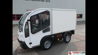 778431 GOUPIL G3 ELECTRIC UTILITY VEHICLE UTV CLOSED BOX VAN 09-2014 WHITE 8276KM