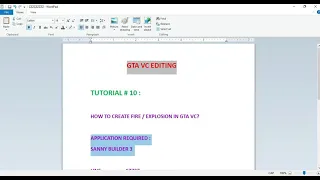 HOW TO CREATE FIRE / EXPLOSION  ANYWHERE IN GTA VC TUT 10 MAIN.SCM