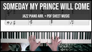 Someday My Prince Will Come | Solo Jazz Piano Arrangement (+ PDF Sheet Music)