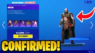 KRATOS SKIN CONFIRMED RETURN RELEASE DATE in FORTNITE ITEM SHOP! (Kratos Bundle Returning)