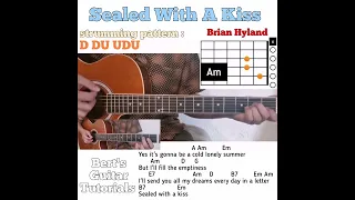 Sealed With A Kiss - Brian Hyland guitar chords w/ lyrics & strumming tutorial