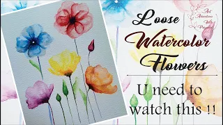 Unlock Watercolor Flower Painting Speed Secrets | Watercolor for beginners