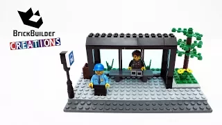 LEGO CITY MOC BUS STOP | 89pcs | Brick Builder Creations