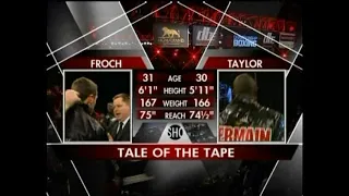 Carl Froch vs Jermain Taylor Full Fight  04/25/09