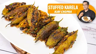 स्पेशल खट्टा मीठा भरवां करेला रेसिपी | Stuffed Karela | Ajay Chopra Recipes