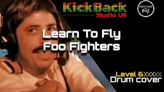 Learn To Fly - Foo Fighters *Level 6* drum cover with score #tutorial #howtoplay #playalong #comedy