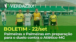 Boletim - Palmeiras promove jogo-treino em preparação ao confronto contra Atlético-MG