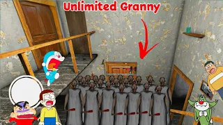 Unlimited Granny Vs Doraemon Nobita Shinchan Shizuka Jack Jiyan Suniyo In Granny 1.8 Sewer Escape |