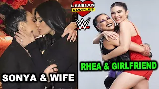 Romantic Lesbian WWE Couples 2023 - Rhea Ripley & Girlfriend, Sonya Deville & Wife