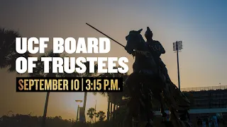 UCF Board of Trustees Emergency Meeting | September 10, 2021