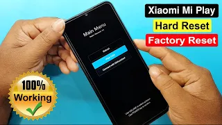 Xiaomi Mi Play Hard Reset | Mi Play M1901F9E Factory Reset & Pattren Unlock (Without PC)